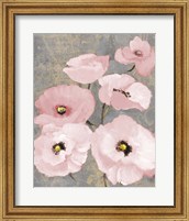 Framed Kindle's Blush Poppies II