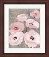 Framed Kindle's Blush Poppies II