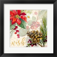 Framed 'Holiday Wishes IV' border=