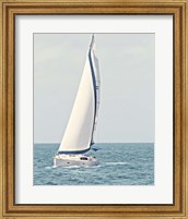 Framed Sailboat in the Ocean
