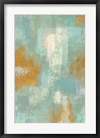 Framed Escape into Teal Abstraction I