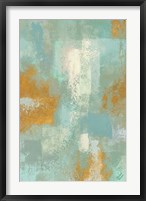 Escape into Teal Abstraction I Framed Print