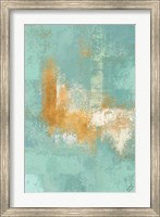 Framed Escape into Teal Abstraction II