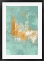 Framed Escape into Teal Abstraction II