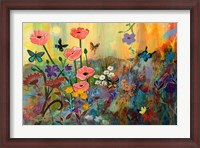 Framed Pink Poppies in Paradise
