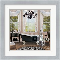 Framed Chandelier Bath I