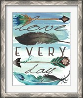Framed 'Love Every Day' border=