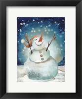 Framed Snowman Cheers I