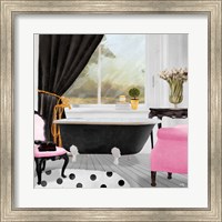 Framed Pop of Pink Bath II