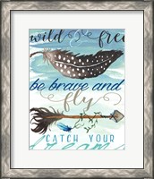 Framed 'Wild and Free' border=
