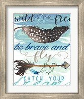 Framed 'Wild and Free' border=