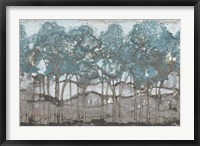Framed Muted Watercolor Forest