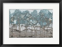 Framed Muted Watercolor Forest