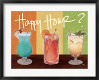 Framed Happy Hour Drinks