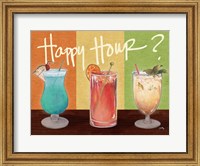 Framed Happy Hour Drinks