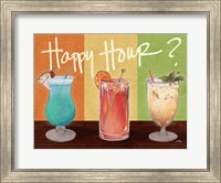 Framed Happy Hour Drinks