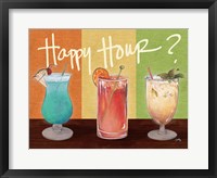 Framed Happy Hour Drinks