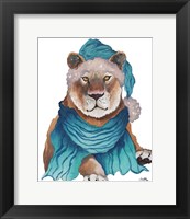Framed Fierce Holiday Lion