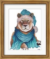 Framed Fierce Holiday Lion