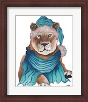 Framed Fierce Holiday Lion