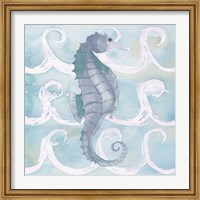 Framed Azure Sea Creatures III