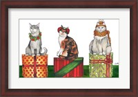 Framed Christmas Cats