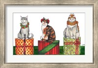 Framed Christmas Cats