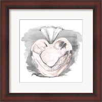 Framed Perfume Bottle with Watercolor I