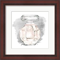 Framed Perfume Bottle with Watercolor II