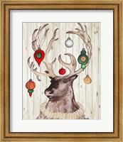 Framed Christmas Reindeer I