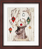 Framed Christmas Reindeer I