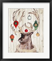 Framed Christmas Reindeer I