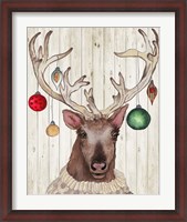 Framed Christmas Reindeer II