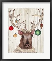 Framed Christmas Reindeer II