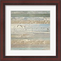 Framed 'Flying Beach Birds I' border=