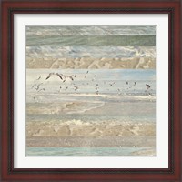 Framed 'Flying Beach Birds I' border=