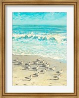 Framed Sandpiper Beach Party