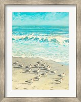 Framed Sandpiper Beach Party