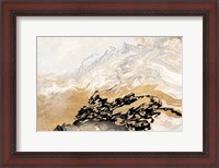 Framed Gold Wave