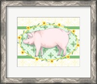 Framed Piggy Wiggy I