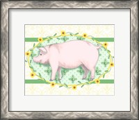 Framed 'Piggy Wiggy I' border=