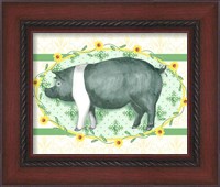 Framed 'Piggy Wiggy II' border=