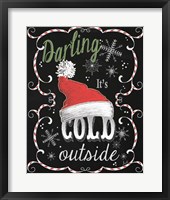 Framed Snow Chalk Art I