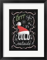 Framed Snow Chalk Art I