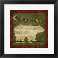 Framed Rustic Nature on Plaid I