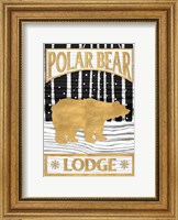 Framed Winter Lodge Sign I