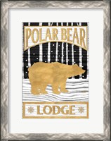 Framed Winter Lodge Sign I