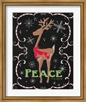 Framed Peace on Earth Deer
