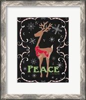 Framed Peace on Earth Deer