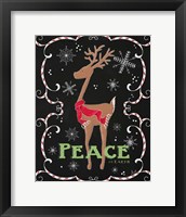 Framed Peace on Earth Deer